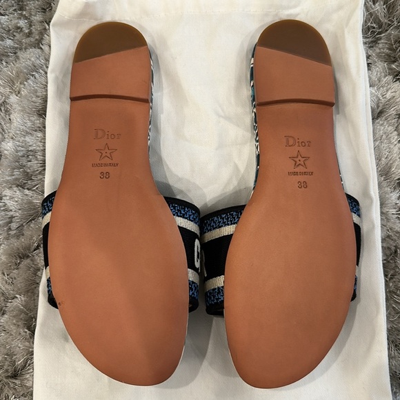 Dway Palms motif sandal slides size 38 - Picture 2 of 2